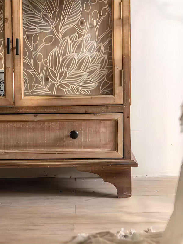 Retro Living Room Solid Wood Sideboard