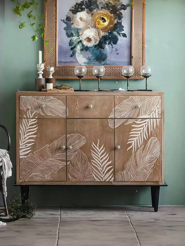 Wooden Display Cabinet Sideboard with Storage