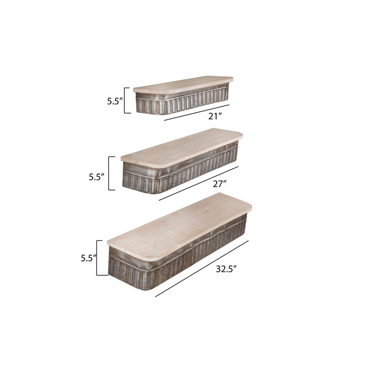 3 Piece Floating Shelf