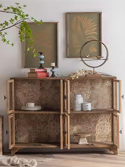 Retro Living Room Solid Wood Sideboard