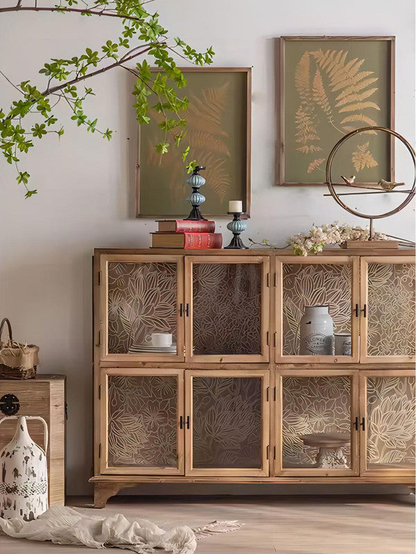 Retro Living Room Solid Wood Sideboard