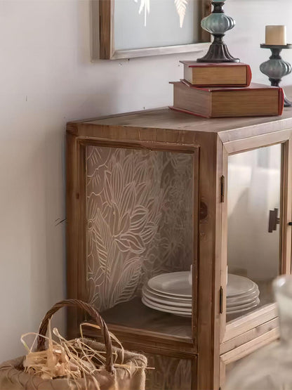 Retro Living Room Solid Wood Sideboard