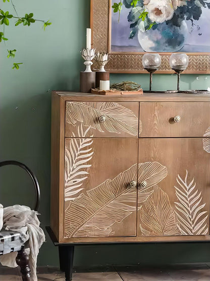 Wooden Display Cabinet Sideboard with Storage