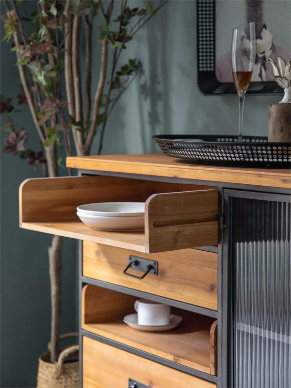 Home Furniture Kitchen Cabinet Designs Solid Wood Sideboard Modern Kitchen Cabinets