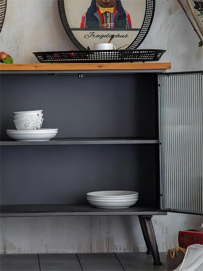 Home Furniture Kitchen Cabinet Designs Solid Wood Sideboard Modern Kitchen Cabinets