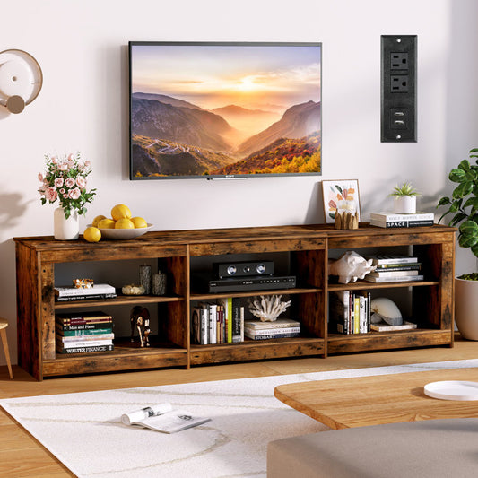 78.7'' W Media Console with Outlets for TV up to 85''